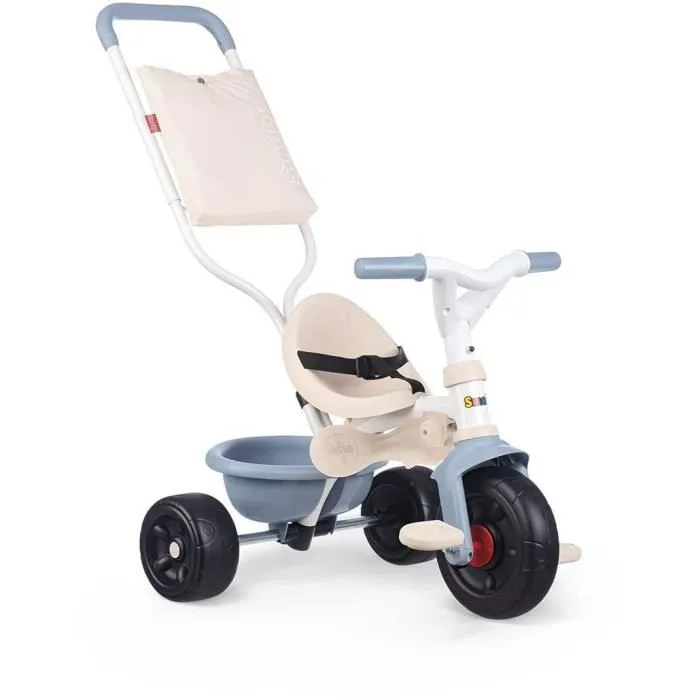 SMOBY - Tricycle évolutif pour bébé Be Fun Confort - Structure métal - Bleu-2