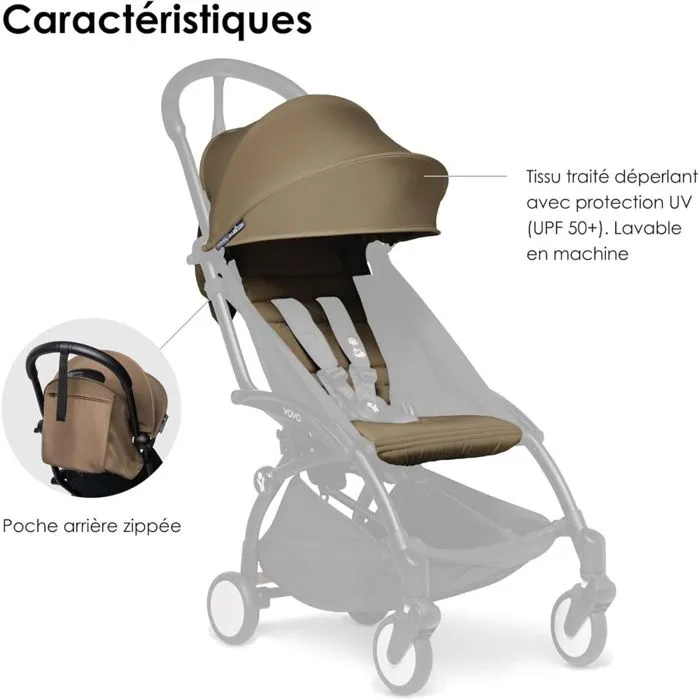 Assise poussette Babyzen - YOYO+ 6+ Pack couleur - Toffee-2
