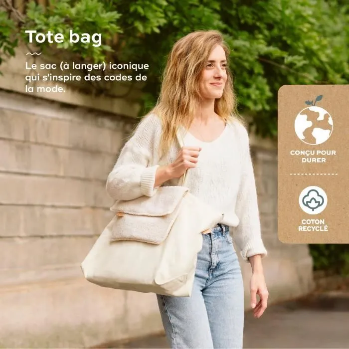 Babymoov Sac (à langer) Tote Bag - Sac Cabas Grand Format de 35L (40L avec souflet) - Multiusages, Sherpa-1