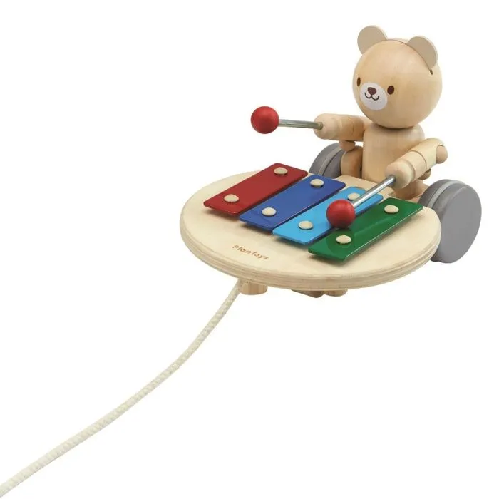 Plan Toys - Ourson musical à tirer - TROUSSELIER-1