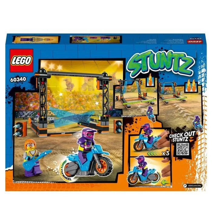 LEGO® 60340 City Stuntz Le Défi de Cascade : Les Lames, Jouet de Moto Cross avec Cascadeur pour Garçons et Filles de 5 Ans et Plus-5
