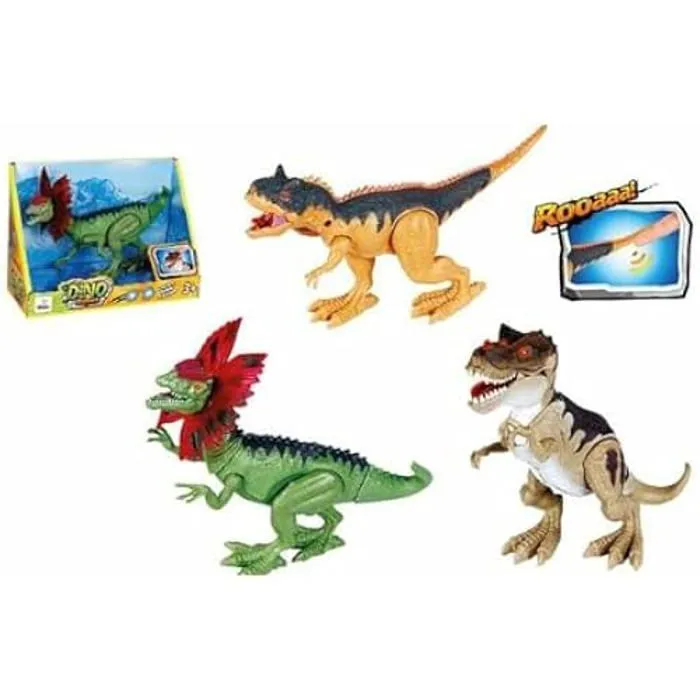 Jouet sonore de dinosaure - BIGBUY FUN - Dinosaure Sound 1 unité 20 x 12 cm - Intérieur - Enfant - Mixte-0