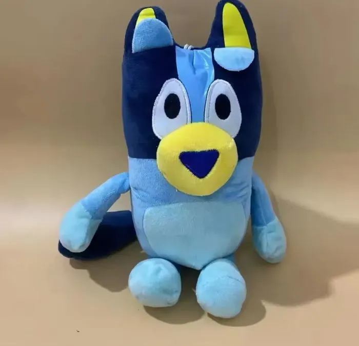 lot peluche bingo bluey chien bleu orange dessin animé cadeau enfant doudou-1