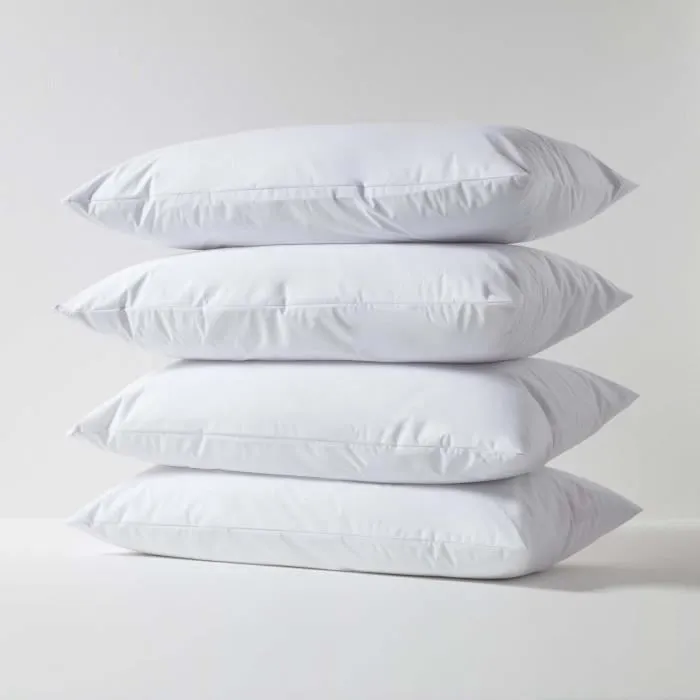 Protège-oreiller imperméable - HOMESCAPES - 50 x 90 cm - Lot de 4 - Hypoallergénique - Certifié Oeko-Tex - Lavable en machine-1