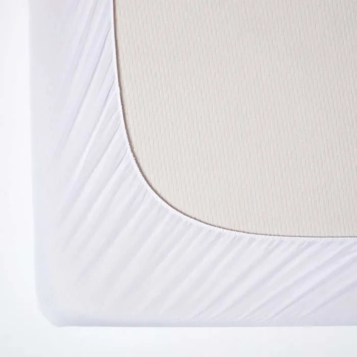 Protège-matelas anti-acariens - HOMESCAPES - 140x190 cm - Traitement anti-allergies - Hypoallergénique - Oeko-Tex - Lavable-1