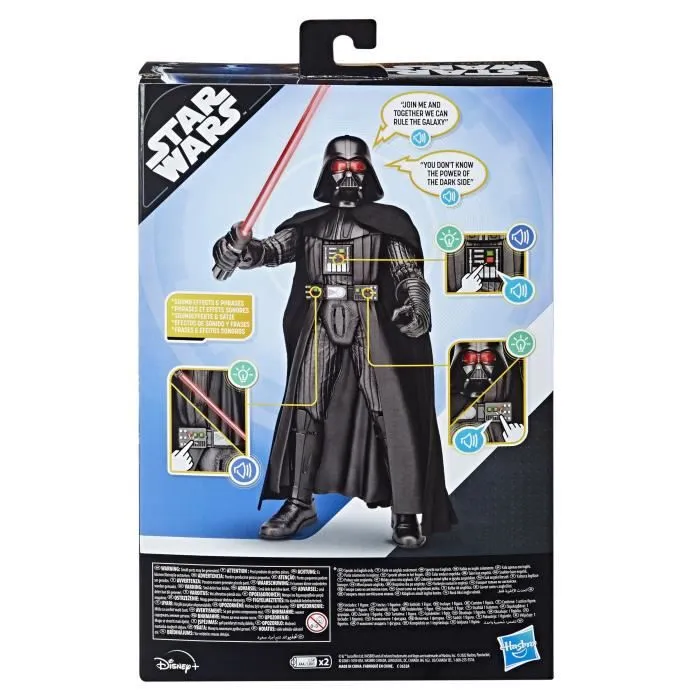 Star Wars Galactic Action Dark Vador, figurine électronique de 30 cm, jouet pour enfants, dès 4 ans-4
