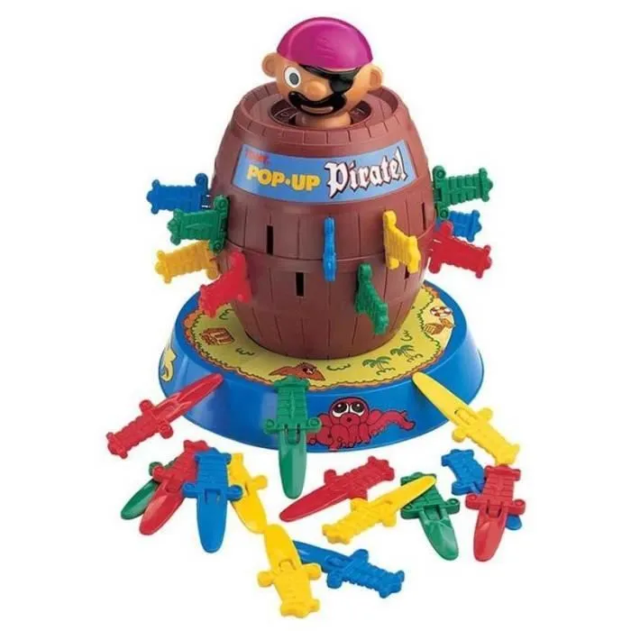 Jeu de société - BIZAK - JUEGO SALTA PIRATA! - Quatre couleurs différentes d'épées - Jeu d’ambiance - Enfant-0