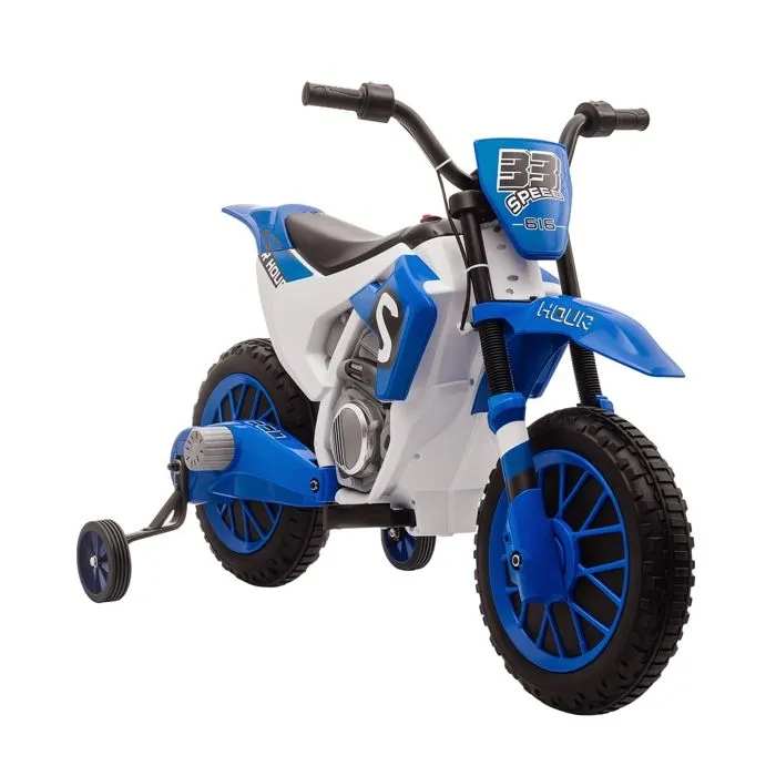 HOMCOM - Moto électrique pour enfants - PP - 106.5x51.5x68cm - Bleu-0