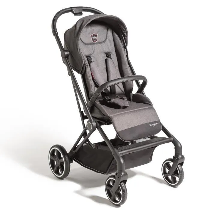 WILLIAM KENT 1733 Poussette Visio 360 grise, compacte, canopy extensible, tissu certifiés Oekotex 100-0