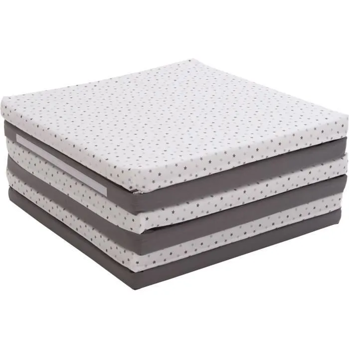 Tapis d'éveil XL - CANDIDE - Evolutif 5-en-1 - Gris / Etoiles-2