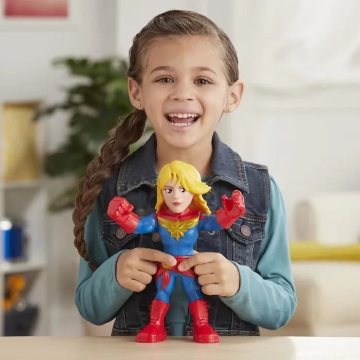 Figurine Captain Marvel Mega Mighties - HASBRO - 25 cm - Jouet enfants-1