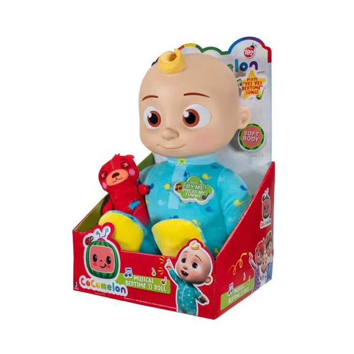 Peluche Cocomelon - CMW0146 - Poupon Musical JJ avec Ours en Peluche pour Enfant a partir de 18 Mois, francais Non Garanti-2