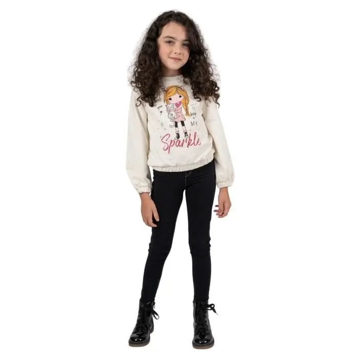 Bebeboutik Legging fille Charanga Esvinta noir 7 8 ans