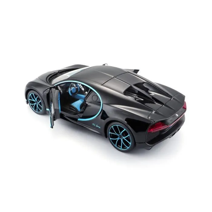 Voiture miniature Bugatti Chiron en métal à l'échelle 1/24ème - MAISTO - Bleu-3