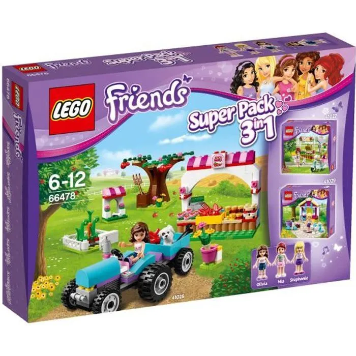 Jeu de construction - LEGO - FRIENDS 66478 - Super Pack 3 en 1 - Multicolore - Pour Fille-0