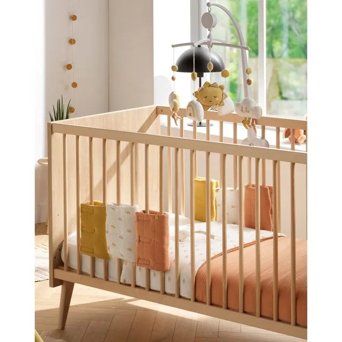 Mobile musical bébé soleil et nuage en coton Sunlight-3