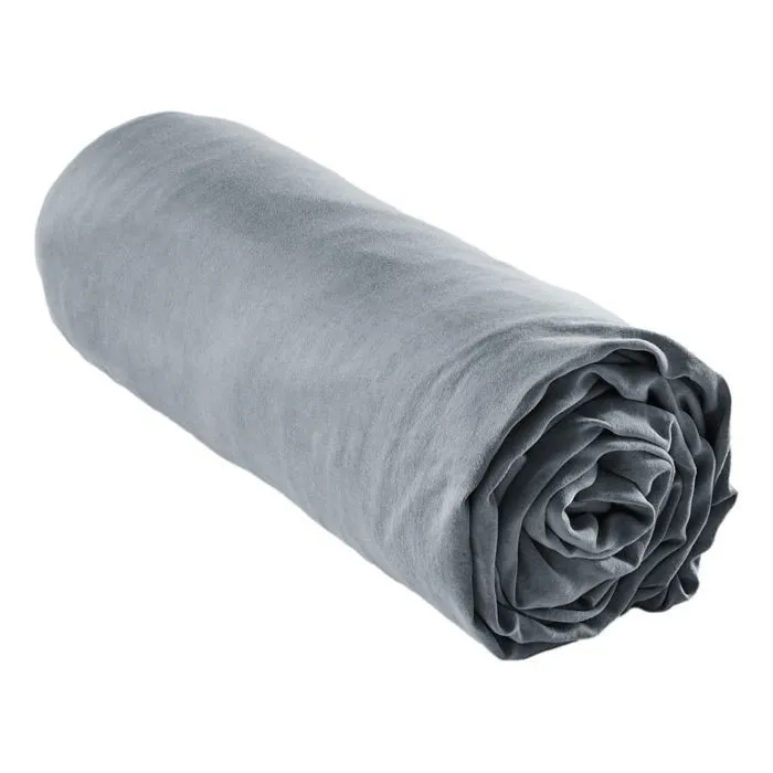 Drap housse "Lysandre" toutes dimensions "Lyocel" L'effet Papillon - Lysandre Stone - 140 x 200 cm bonnet de 30 cm-1