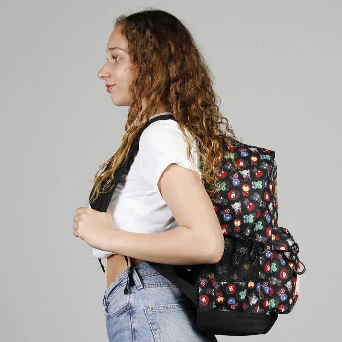 Sac à dos HS PLUS - Marvel Avengers Chibi - Noir - Taille Unique-5