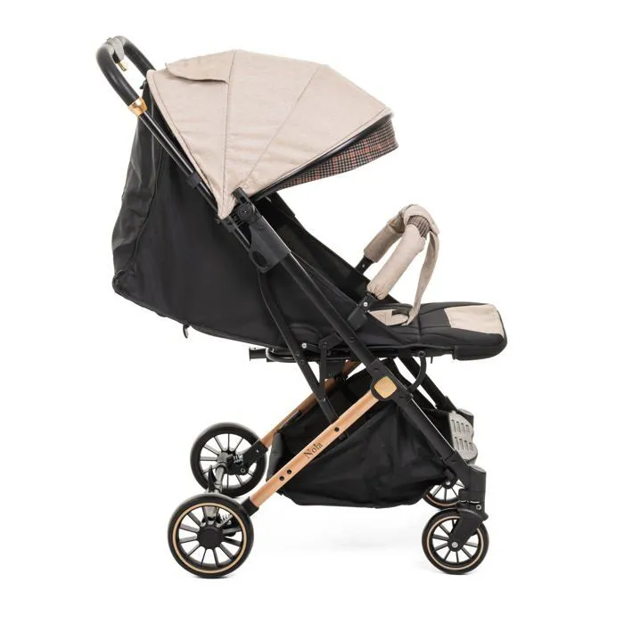 Bebelissimo - Poussette bébé Citadine Ultra Compacte - De 0 à 36 mois - Nola - beige-2