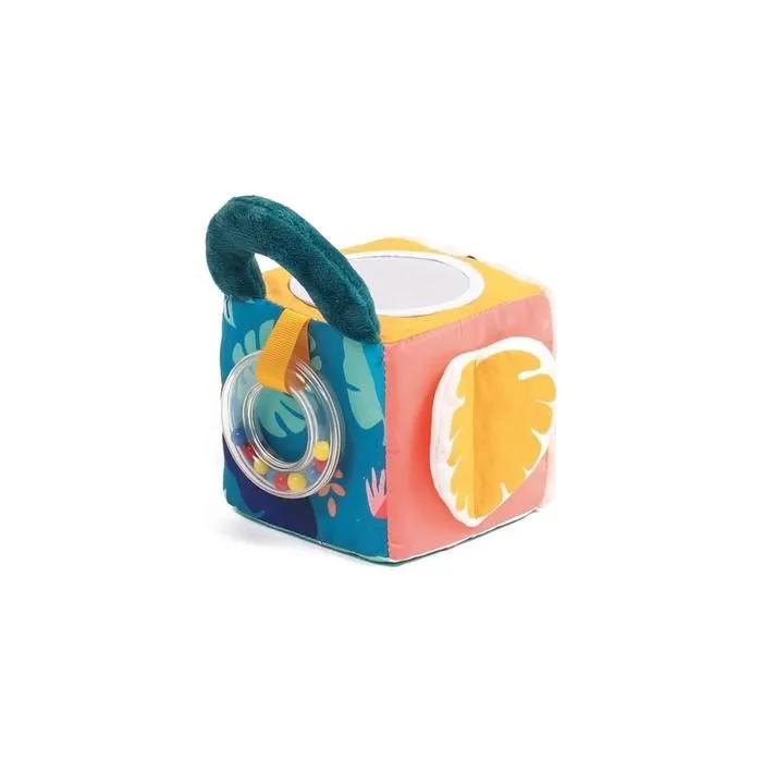 Cubes D'eveil en tissu feuille-0