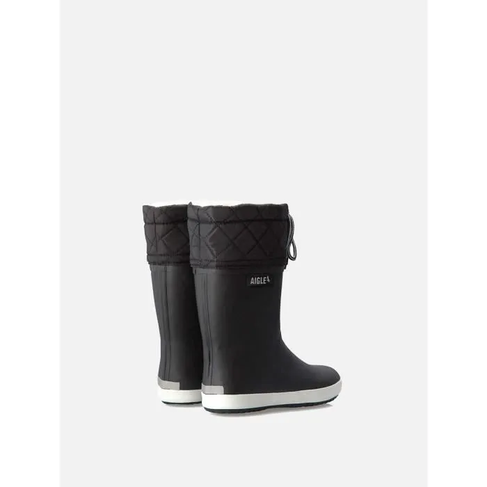 Bottes enfant - AIGLE - Giboulee - Haute - Synthétique - Noir/blanc-2