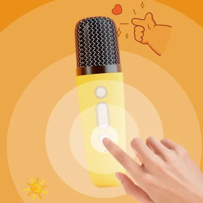 Kit karaoké / Enceinte Bluetooth et micro sans fil - CGV - MAYA, Effets voix magiques, Autonomie 8h, Recharge USB-3