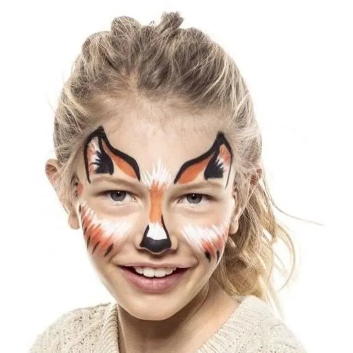 Set de 3 Stylos/Pinceaux Maquillage Halloween - SNAZAROO - Noir, Blanc et Orange-2
