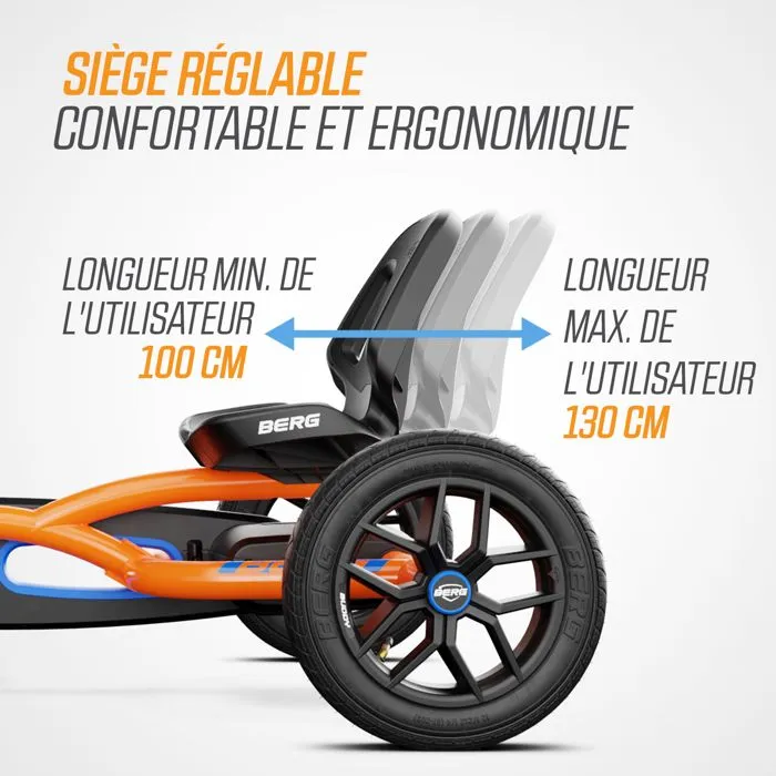 Kart à pédale Buddy B-Orange, BERG-1