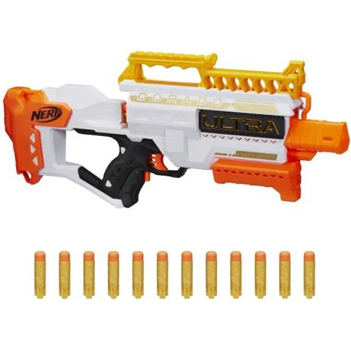 NERF - Ultra - Dorado - Blaster motorisé - accents dorés - recharge rapide - 12 fléchettes-0