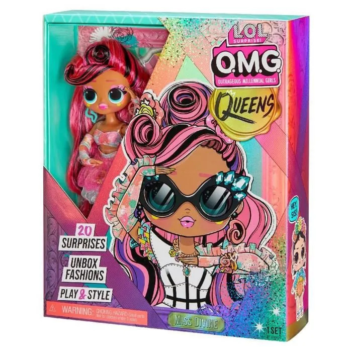 L.O.L. Surprise - OMG Queens - Miss Divine - Poupée Mannequin 25cm et Accessoires-5