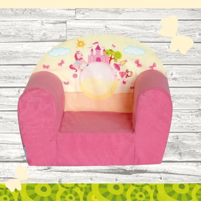 Mini-fauteuil enfant Château Rose-0