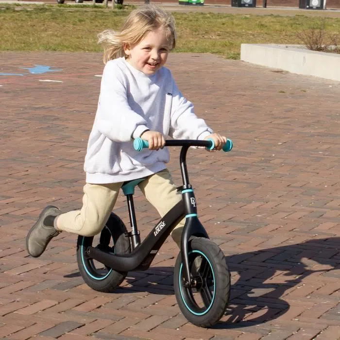 Vélo d'équilibre DERYAN - Garçons et filles - Noir - Cadre solide - Roues tout-terrain - Ajustable-3