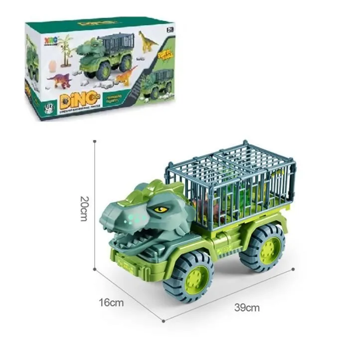 Dinosaures Jouet de Camion de Transporteur avec 15 pcs Mini Dinosaures Animaux,Dinosaure éducatif Jouets Enfant 3 Ans 4 Ans 5 Ans-3