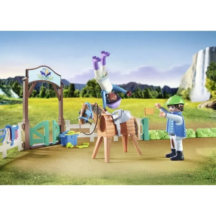 PLAYMOBIL 71637 Arène d'équitation, Horses of Waterfall, 67 pièces, Dès 5 ans-2