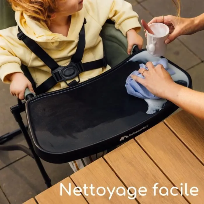 BEBECONFORT LILY Chaise haute bébé, ultra compacte et légère, confort optimal, de 6 mois à 3 ans, jusqu'à 15 kg, Mineral green-5