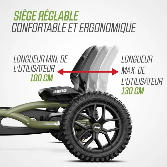 Kart à pédale Jeep® Buddy Wrangler-1