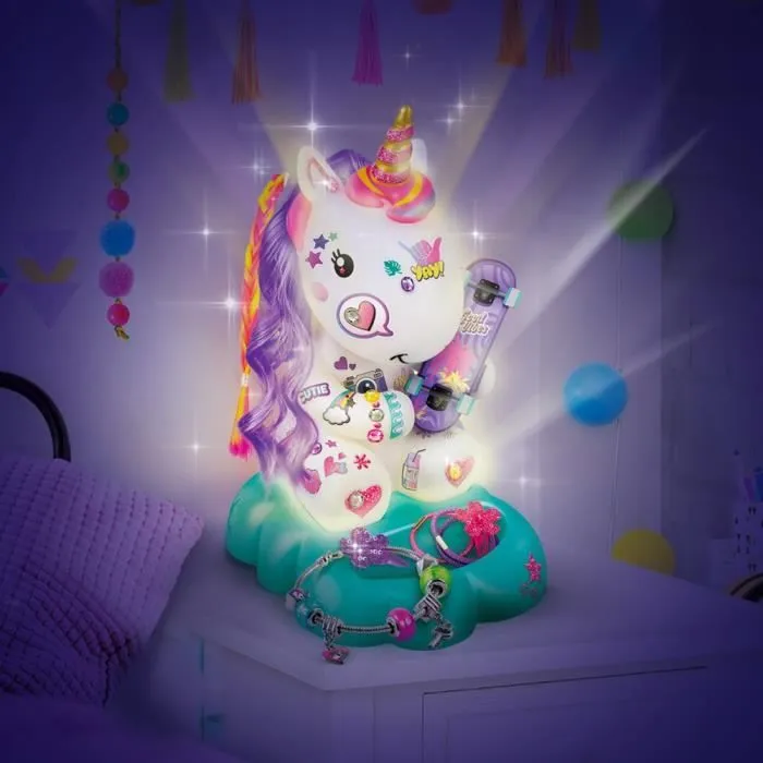 STYLE 4 EVER Lampe Licorne DIY à décorer-4