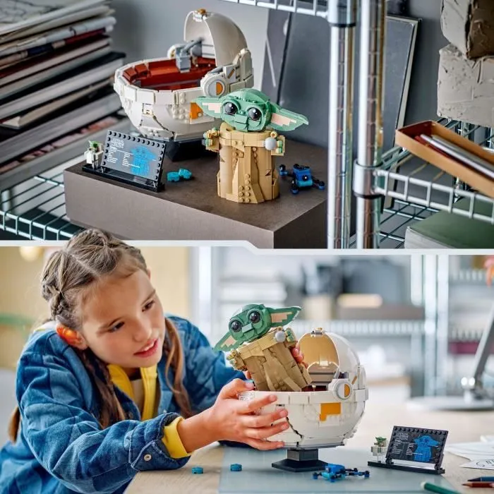 LEGO Star Wars : The Mandalorian 75403 Grogu et son landau - Jeu de construction 10 ans-4