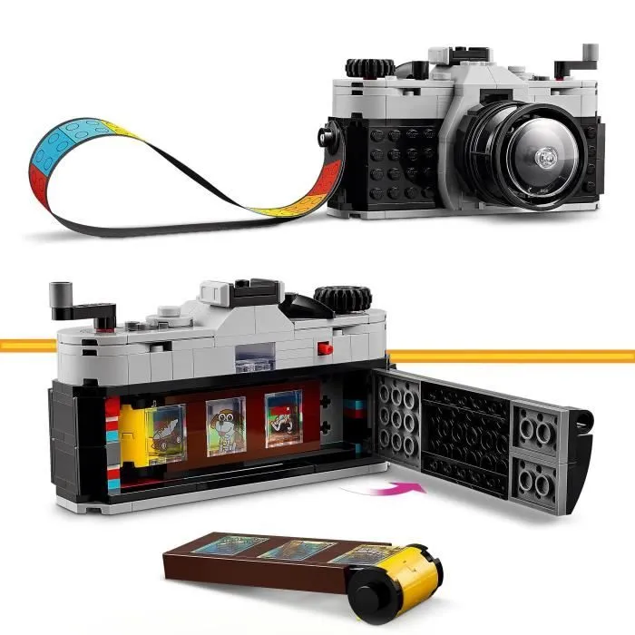LEGO® 31147 Creator 3en1 L’Appareil Photo Rétro, Jouet Transformable avec 3 Modèles, Déco de Bureau et de Chambre-1