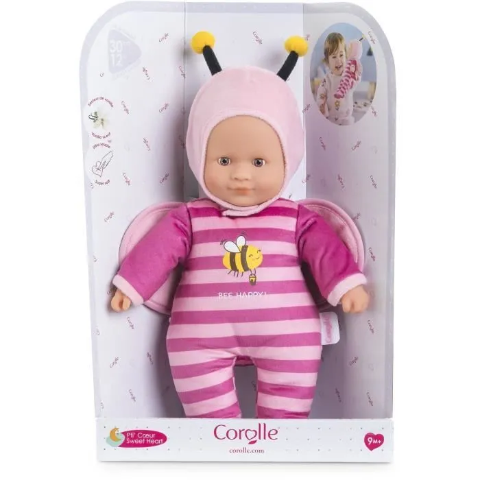 Poupon - COROLLE - Pti' Cœur Abeille - 30 cm - senteur vanille - dès 9 mois-1