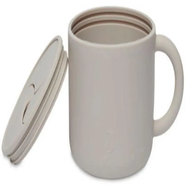 Gobelet bébé à goûter avec couvercle Silicone Nougat-3