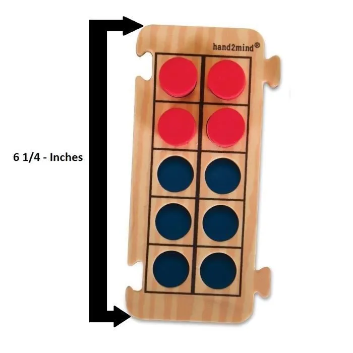 Learning Resources Jeu de 4 grilles de dix cases en mousse Rekenrod de - 85225-2