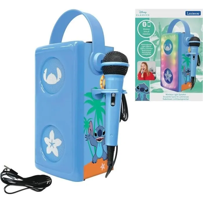Puissante enceinte Bluetooth® lumineuse Stitch avec micro-3