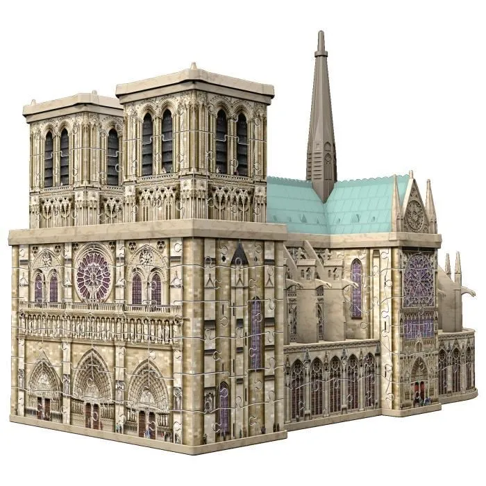 Puzzle 3D - RAVENSBURGER - Notre-Dame de Paris - Paysage et nature - 250-400 pièces - 12 ans-2
