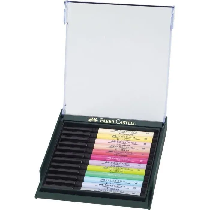 FABER-CASTELL Boîte de 12 feutres pastel-1