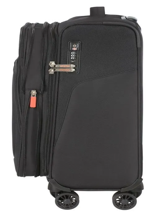 Valise - American Tourister - Summerfunk Spinner 55 - Noir - Semi-rigide - 4 Roulettes 360°-3