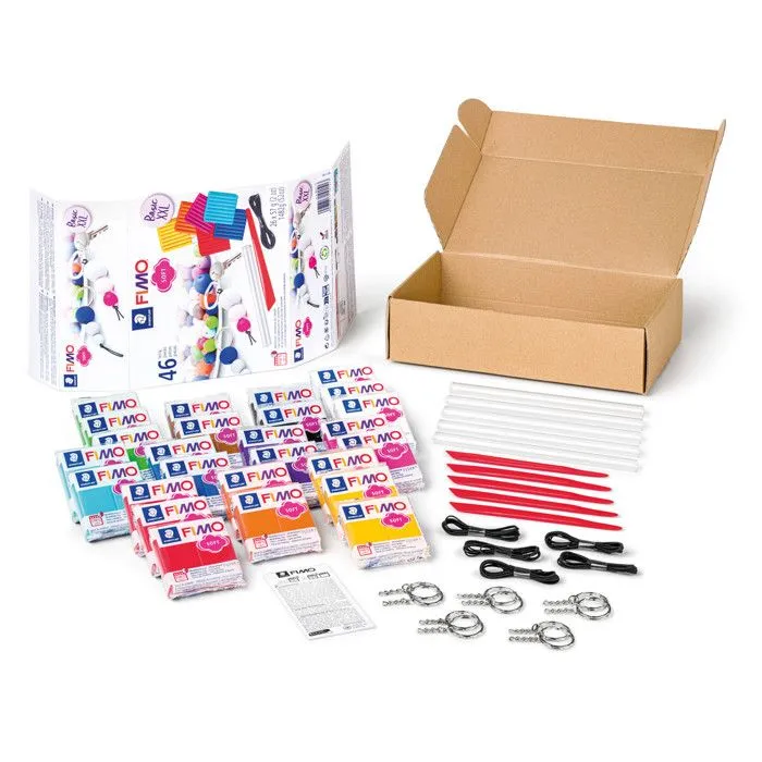 Coffret Pâte Fimo Soft + Outils + Accessoires - STAEDTLER - Basic XXL - 57 g - 26 pcs-1