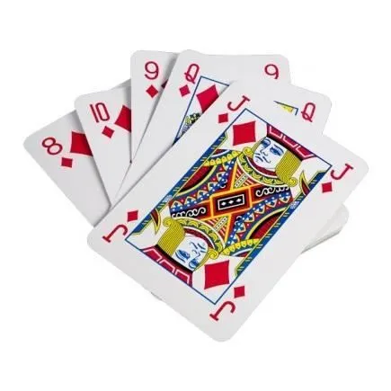 Jeu de cartes géantes - BUITENSPEEL - JEU DE 54 CARTES GEANTES - Extérieur - Rouge - Blanc - Jaune-0