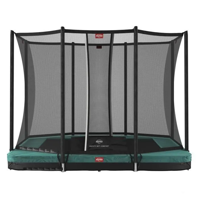 Trampoline BERG Ultim Favorit InGround 280 Green + Filet de Securite Comfort-0