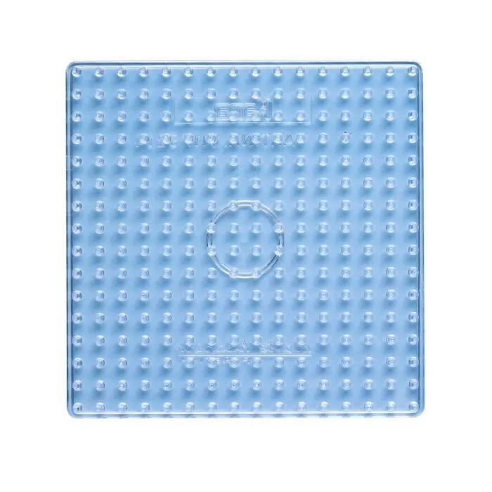 Plaque transparente carrée - HAMA - Support pour perles - Mixte - 3 ans et plus - 1 unité-1
